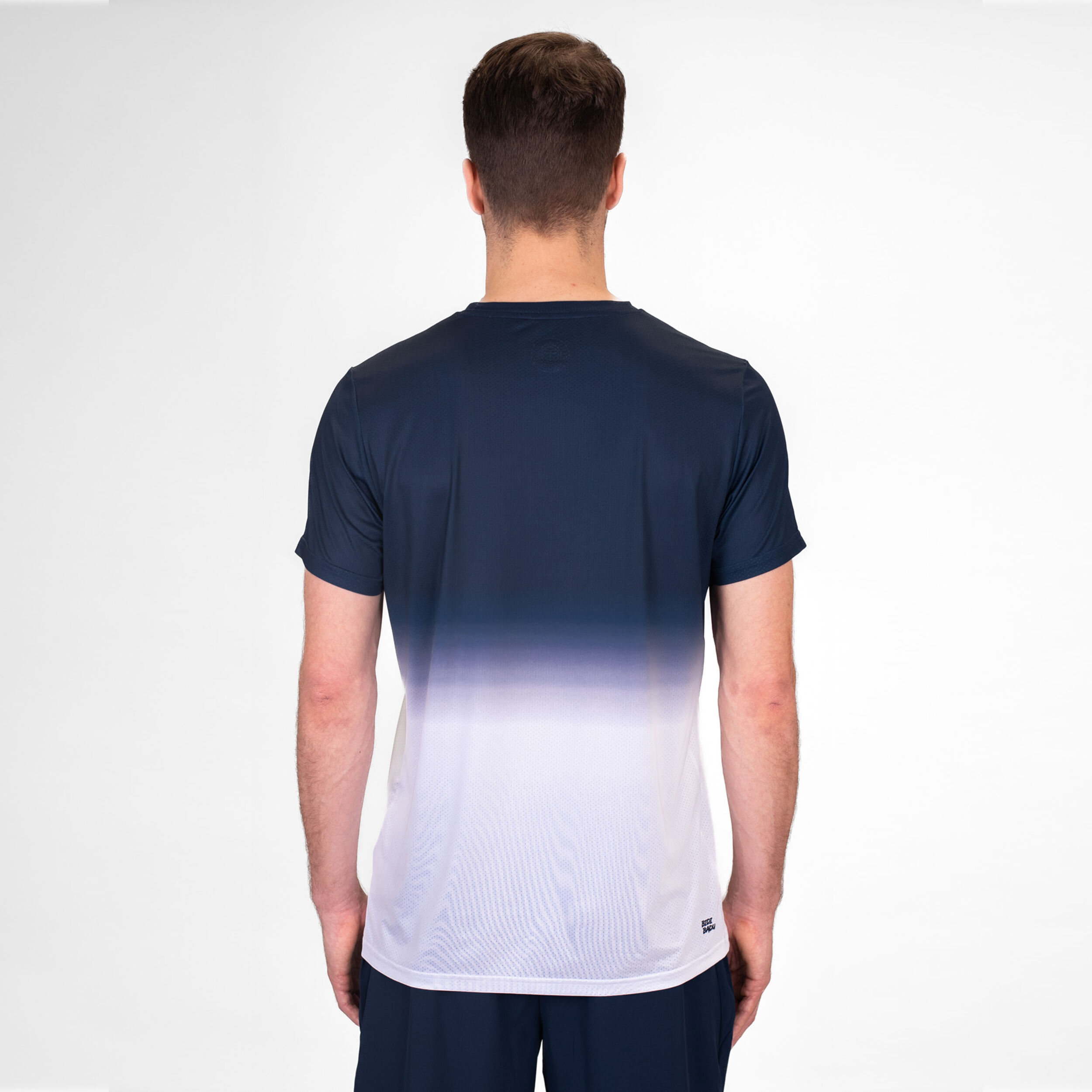 Crew Gradiant T-Shirt Herren - Dunkelblau, Weiß