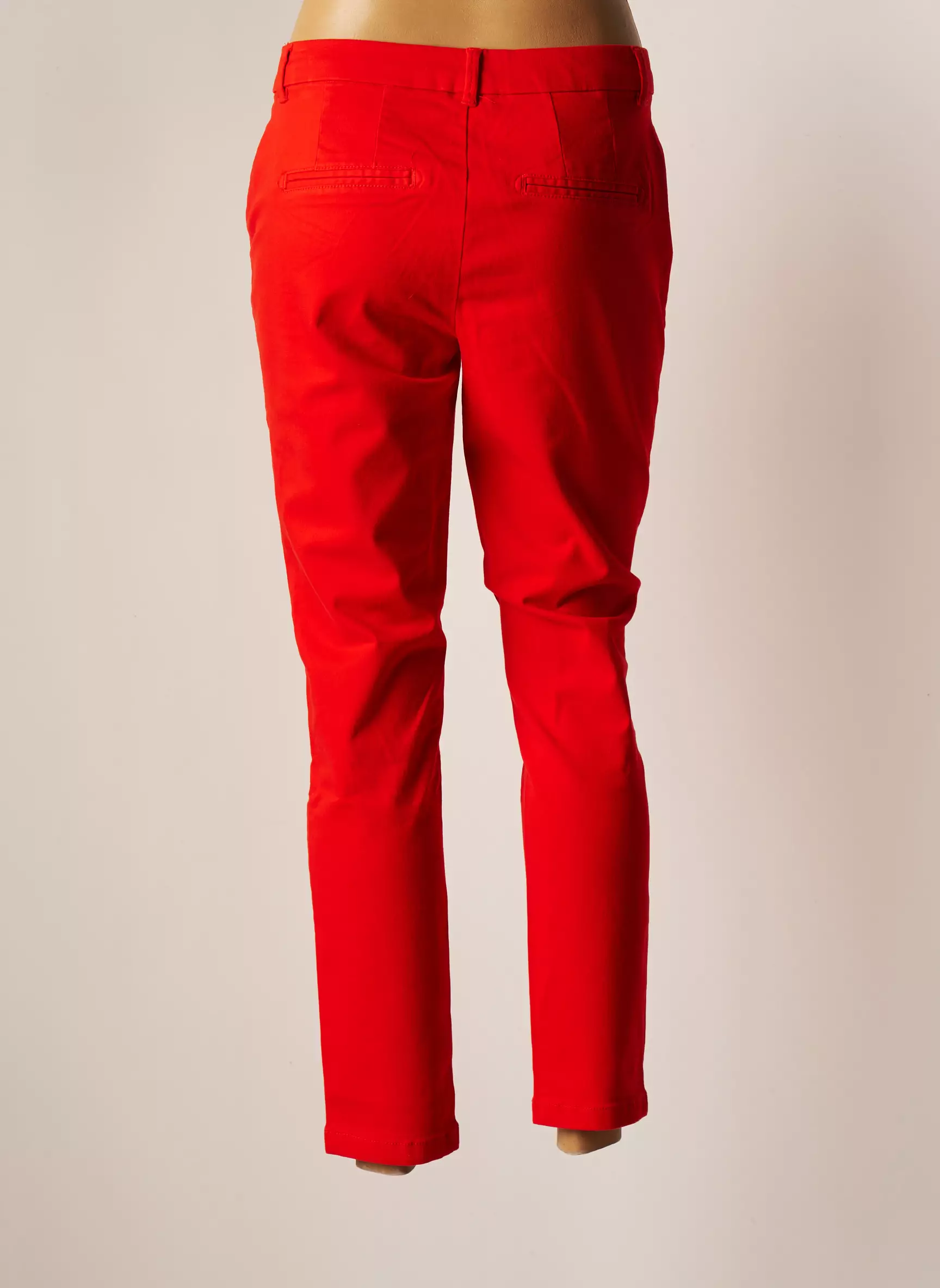 Vero Moda Pantalons Chino Femme couleur orange