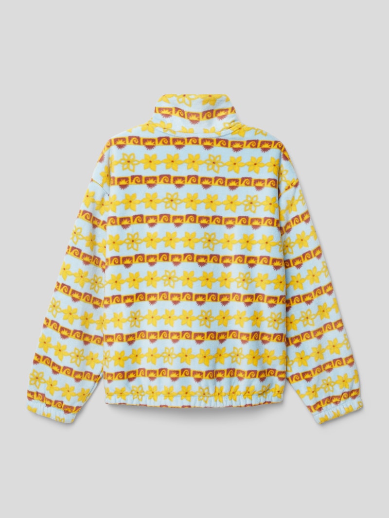 Sweatshirt mit Allover-Muster Modell 'LET IT ALL GO' in bleu