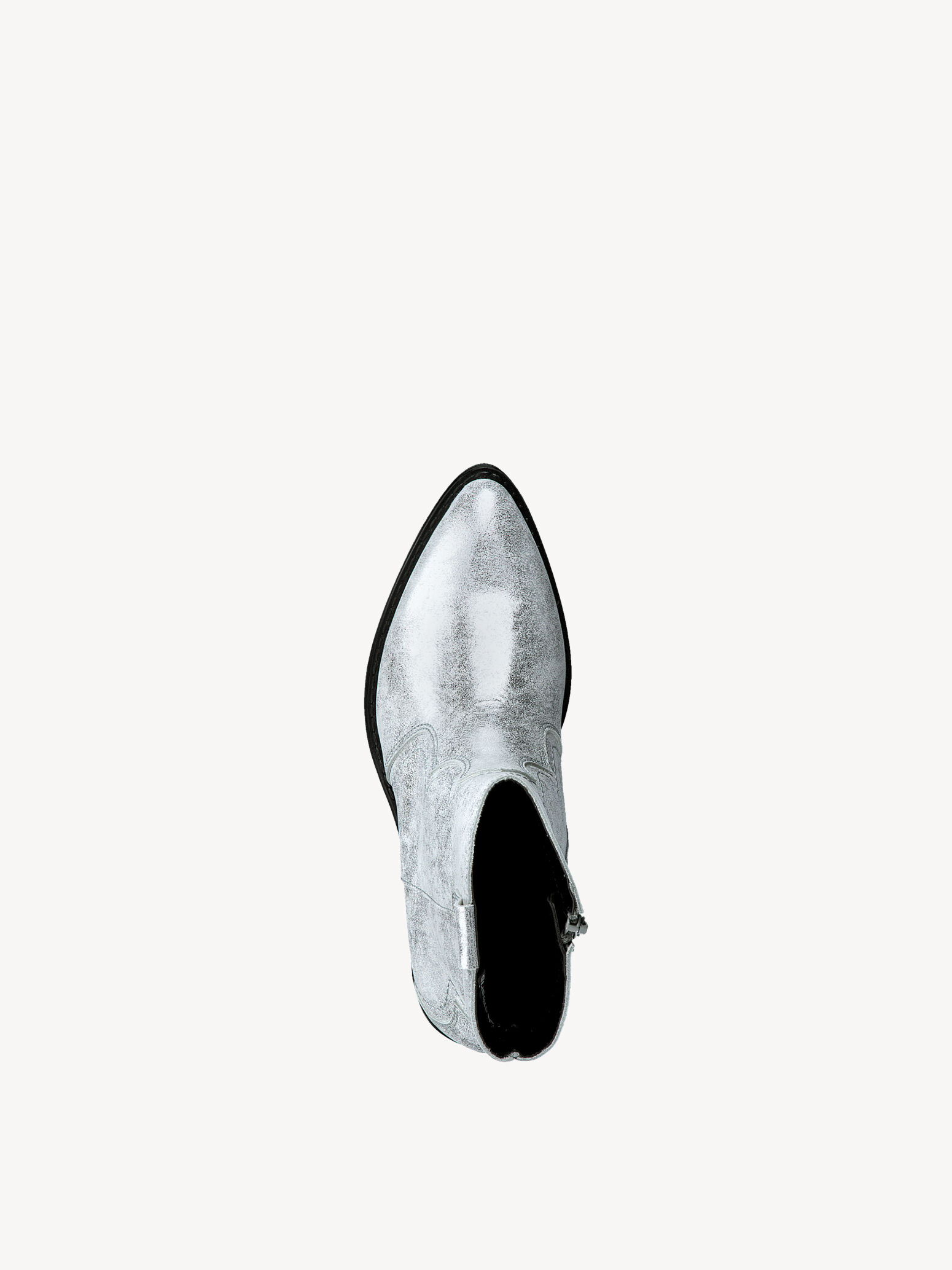 Bottes de cow-boy en cuir - argentés