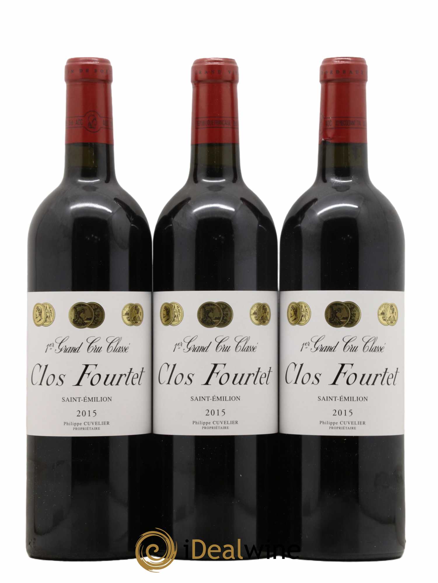 Clos Fourtet 1er Grand Cru Classé B  2015 - Lot de 6 Bouteilles