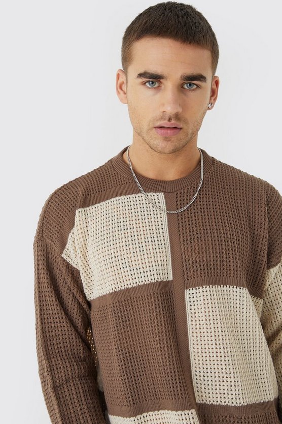Oversize Colorblock Pullover