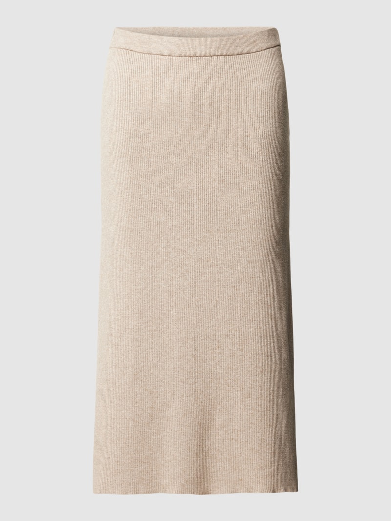 Midirock mit elastischem Bund Modell 'COMFY' in beige