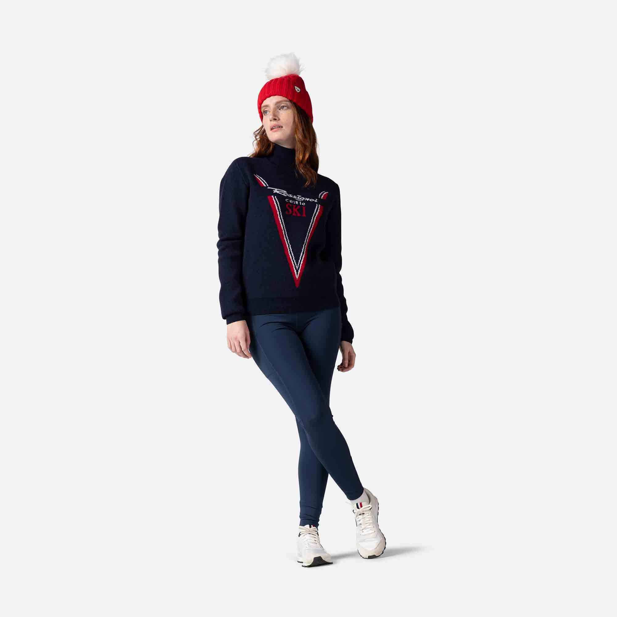 Pull en maille à col haut Victoire femme