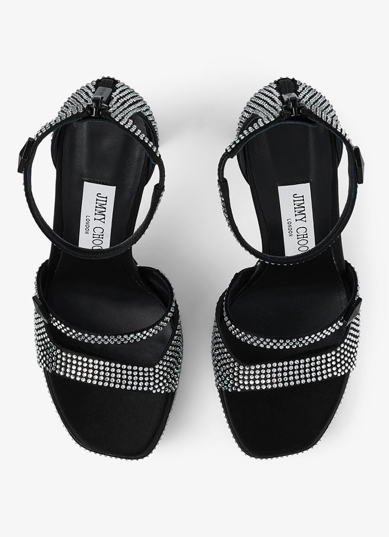 Jimmy Choo Claressa/PF 125 -sandaalit strassikivillä