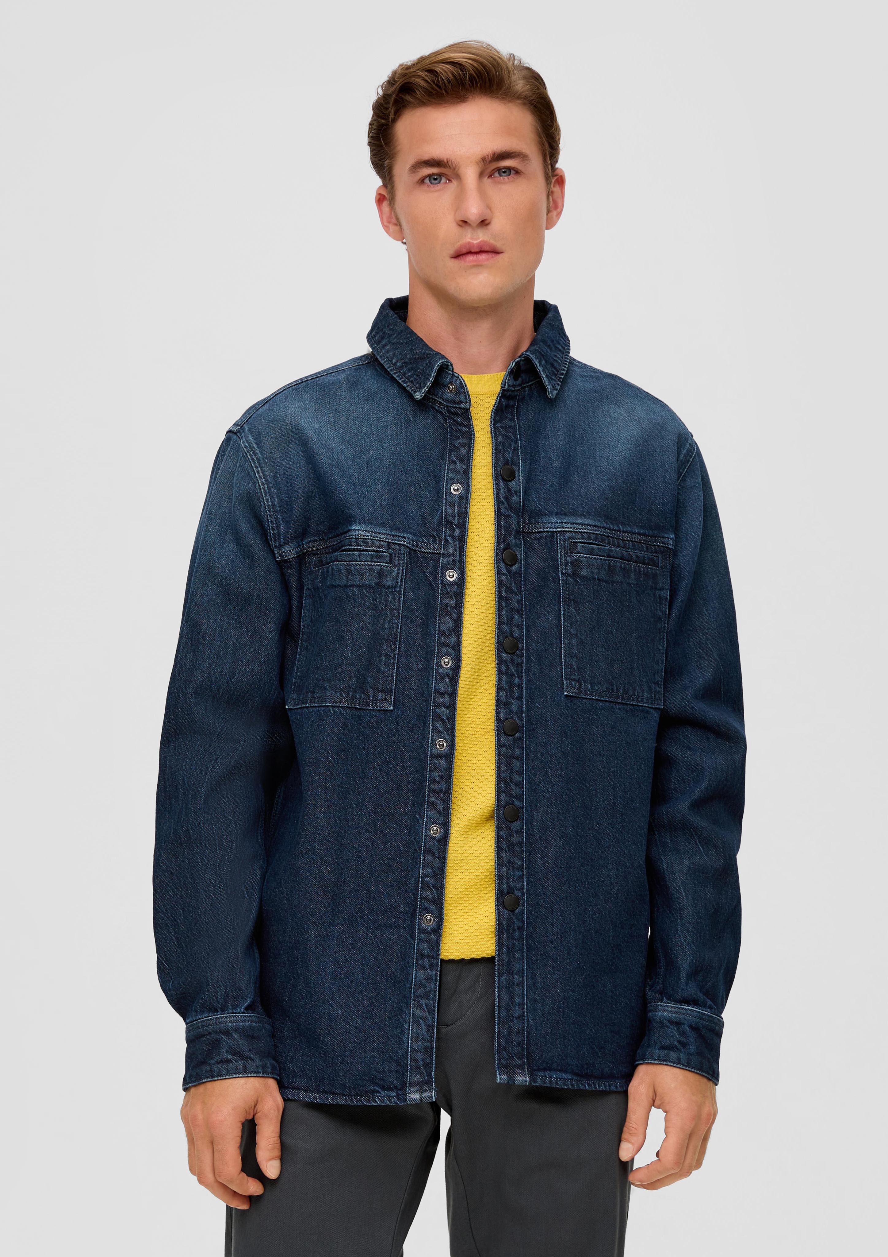 Relaxed: Jeanshemd aus Baumwollstretch  2135900-58Z8