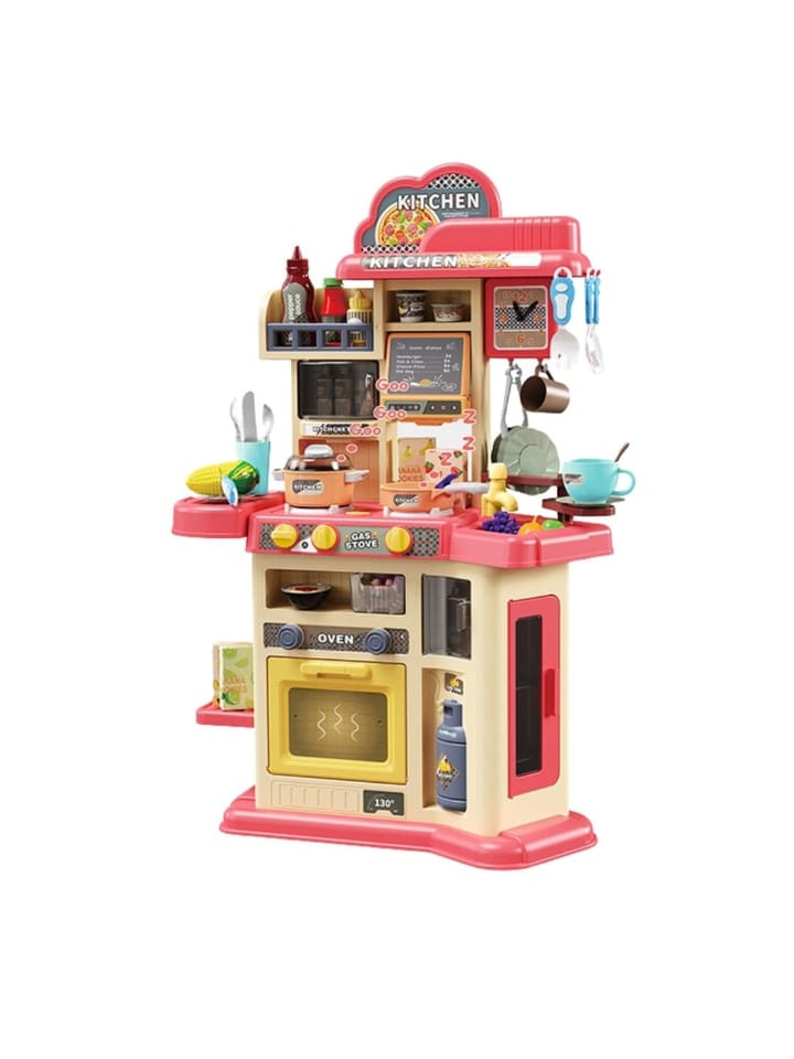Coemo Kinderküche Joe Spielküche mit viel Zubehör in Rot günstig kaufen onesize