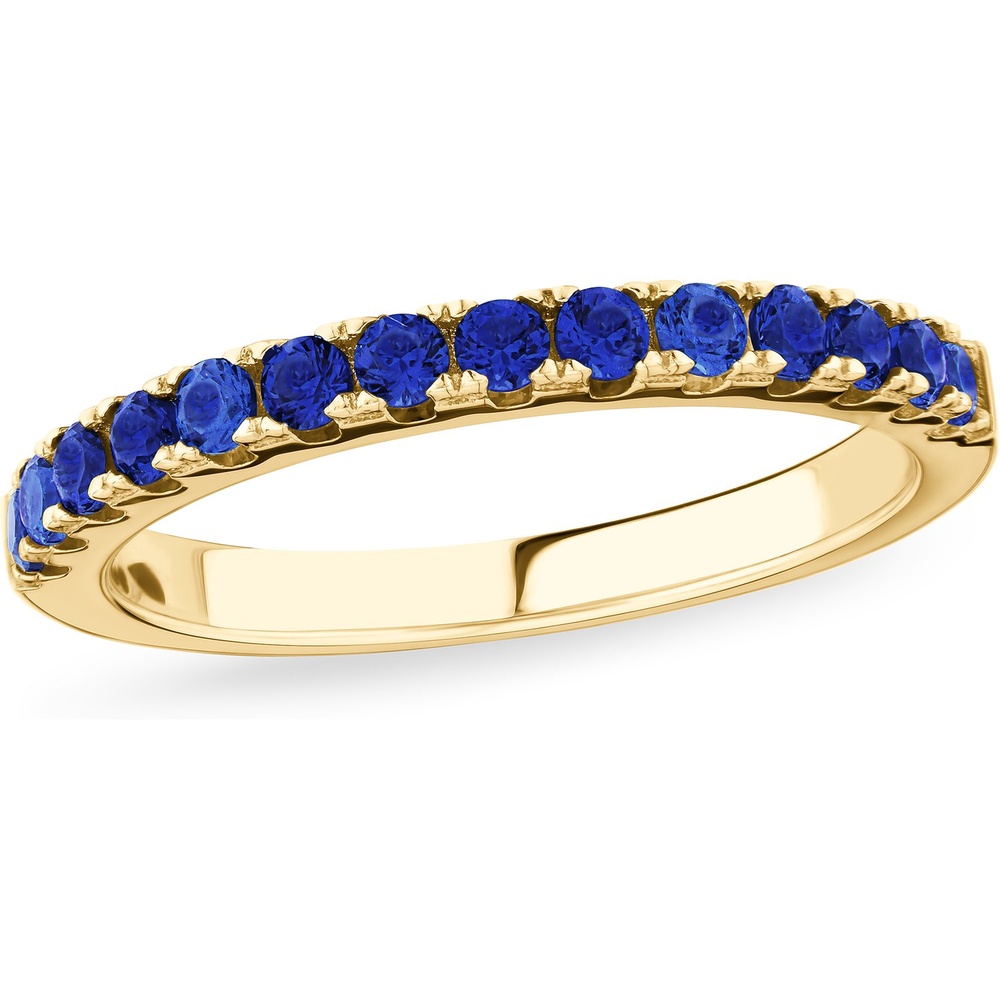 FAVS Bague pour femme Acier inoxydable bleu, or jaune Bague