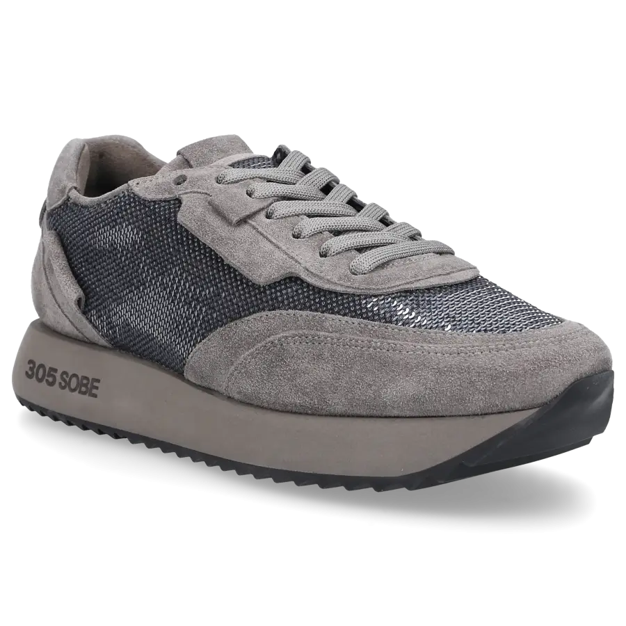 305 SOBE - Sneaker low LAGUNA Veloursleder - grau
