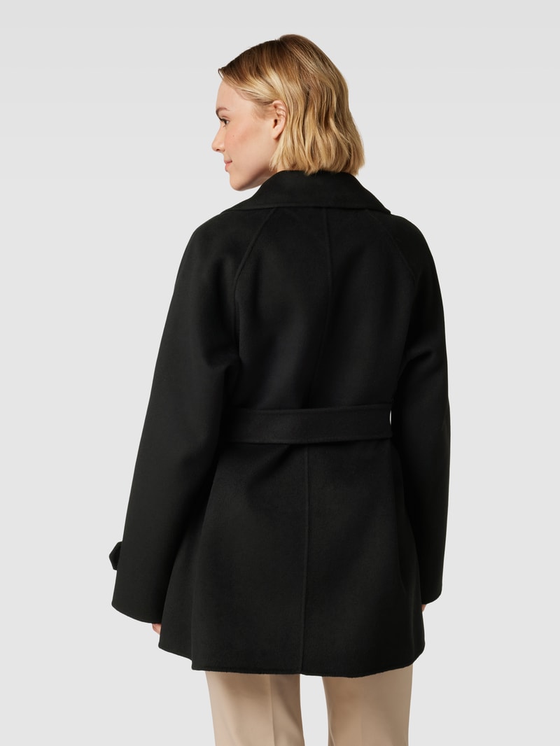 Trenchcoat mit Bindegürtel Modell 'BLEND' in schwarz