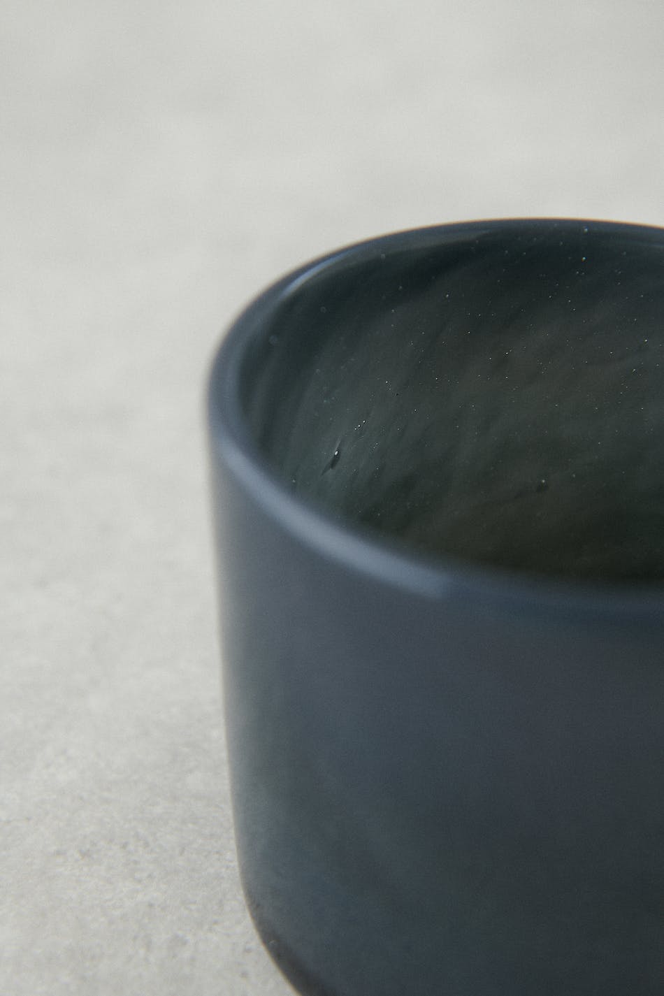 Glass m candle holder