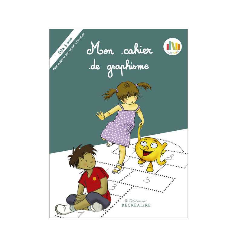 Livre Mon cahier de graphisme alphas - Récréalire
