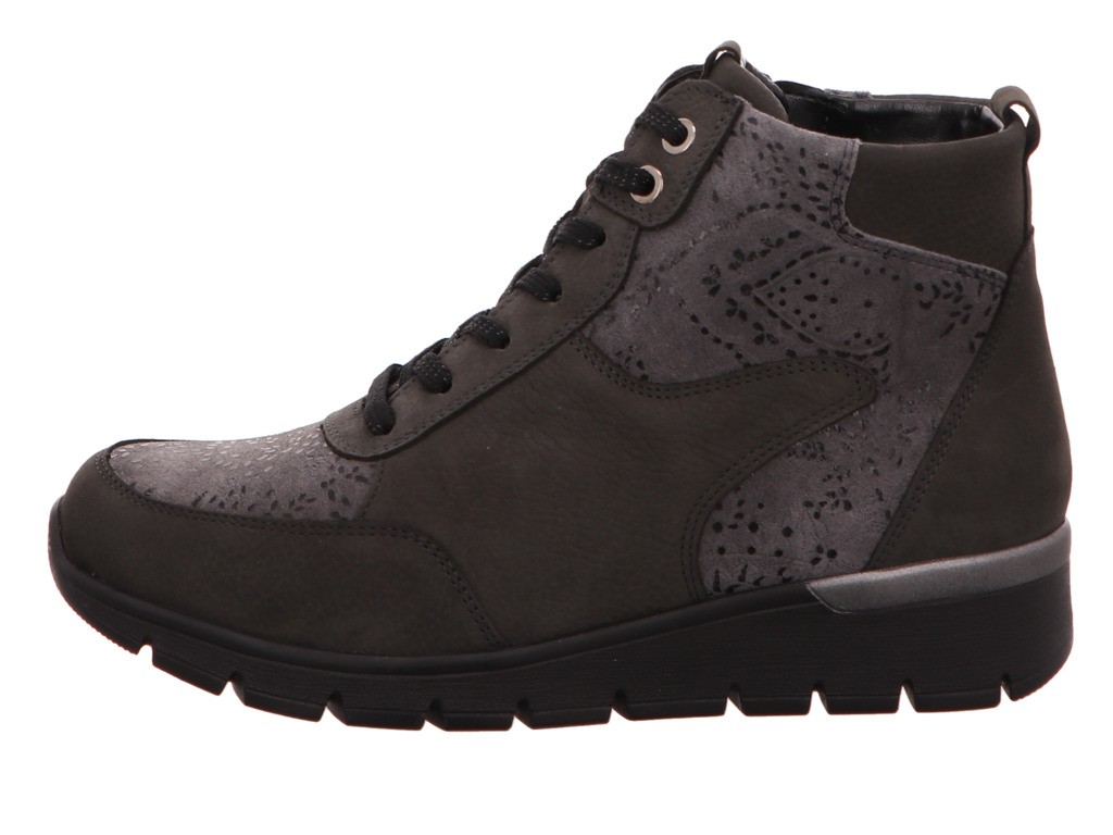 WALDLÄUFER Schnür-Stiefeletten grau