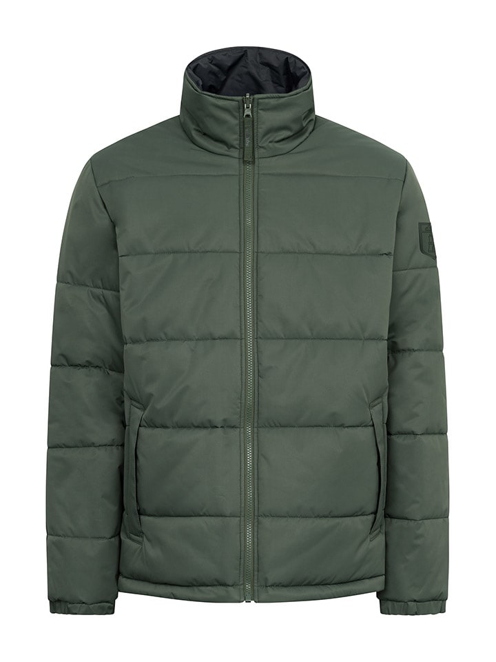 Derbe Wende-Regenjacke in Oliv/ Dunkelblau günstig kaufen