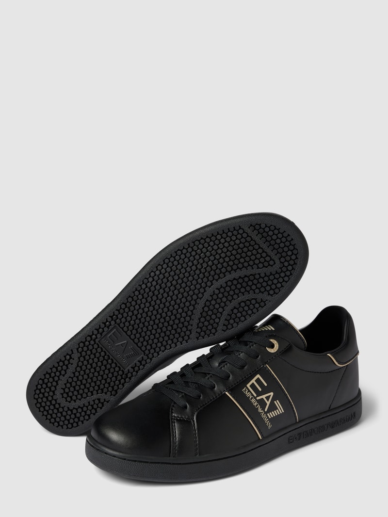 Sneaker mit Label-Details Modell 'CLASSIC' in schwarz