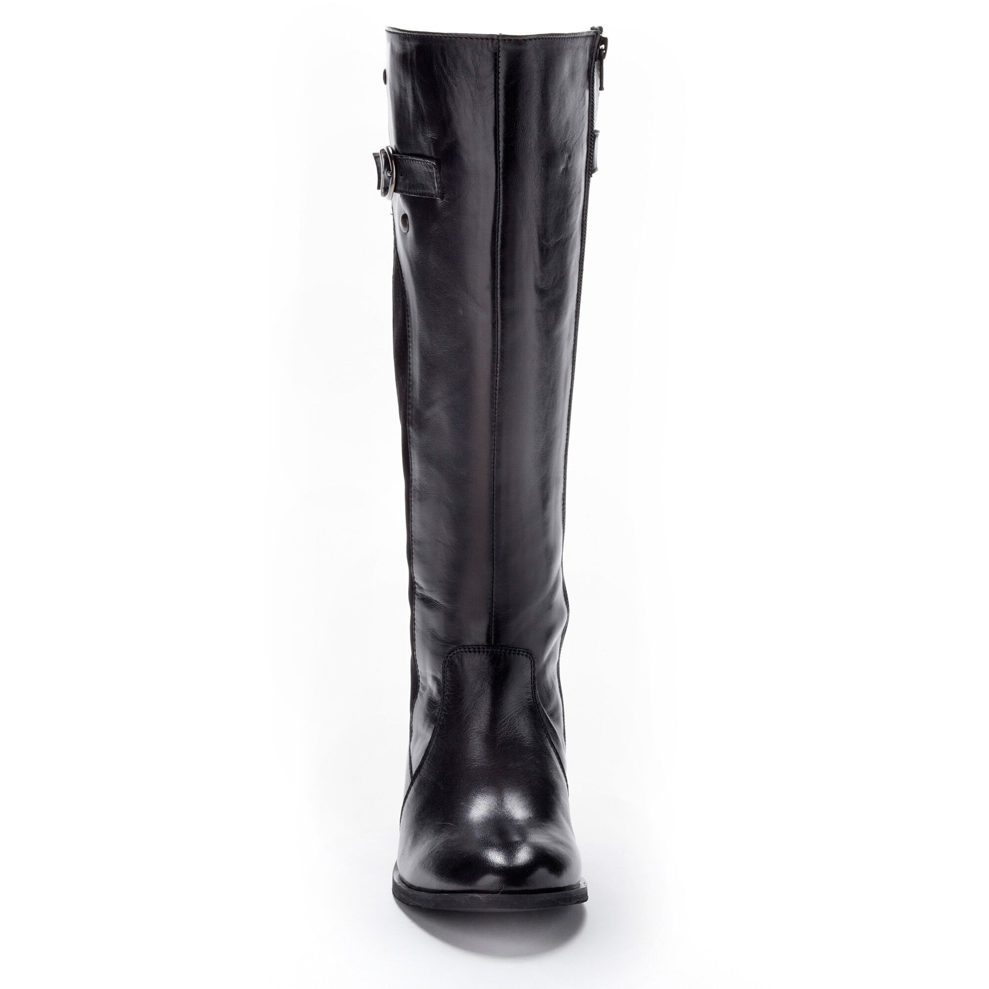 Bottes cavalières cuir mollets réglables