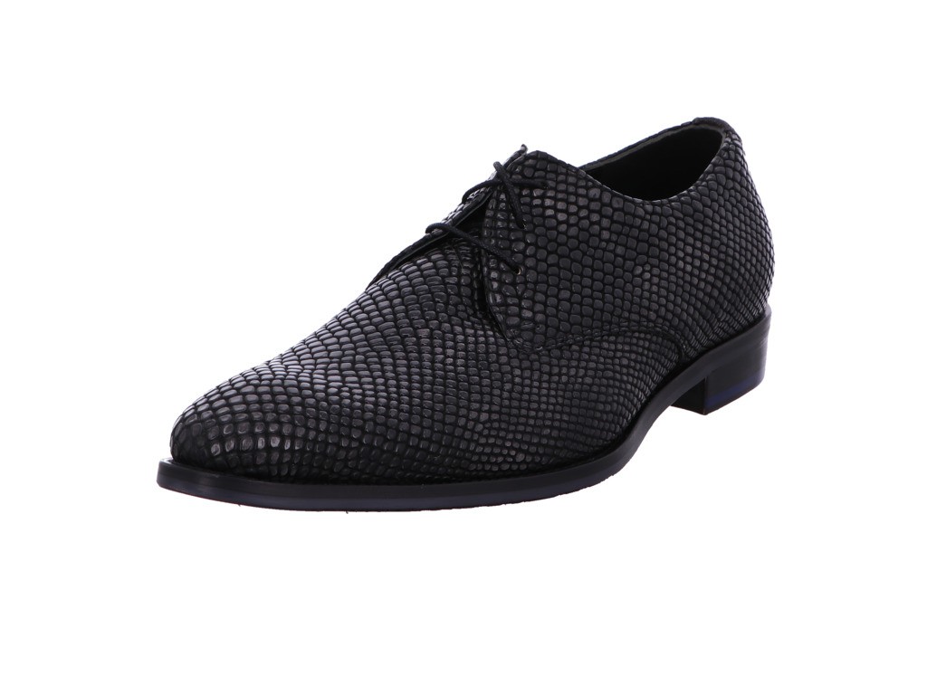 FLORIS VAN BOMMEL Business Schuhe grau Floris Dressed Antracite Print