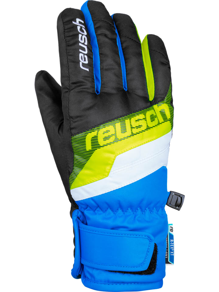 Reusch Fingerhandschuh Dario R-TEX XT Junior in black / brilliant blue günstig kaufen