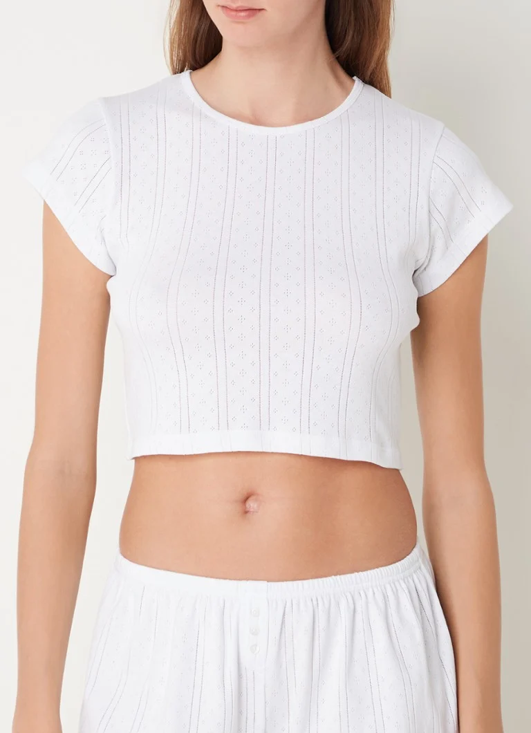 Cou Cou Intimates  Baby Tee crop top van biologisch katoen