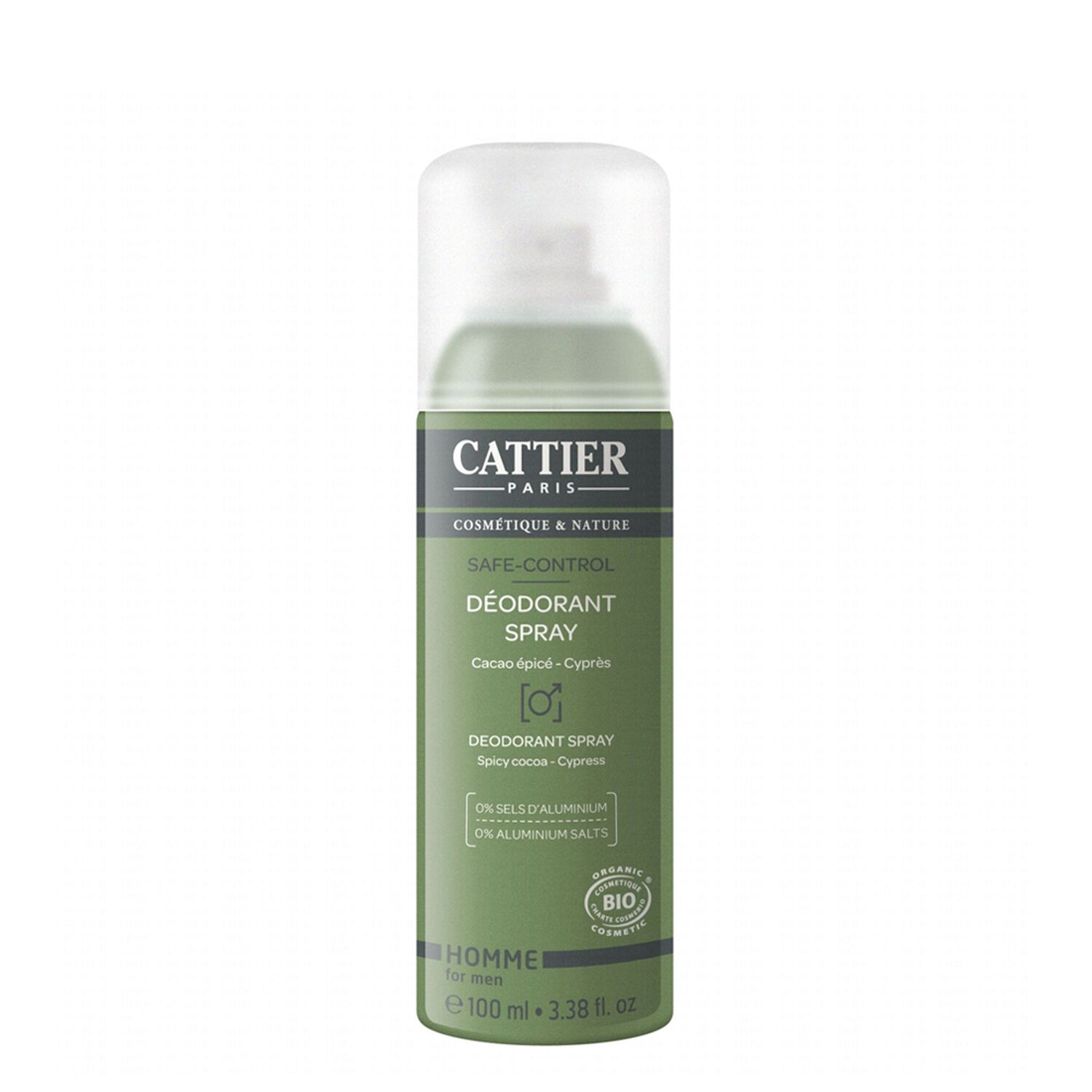 Cattier Homme - Safe-Control Déodorant Spray 100 ml