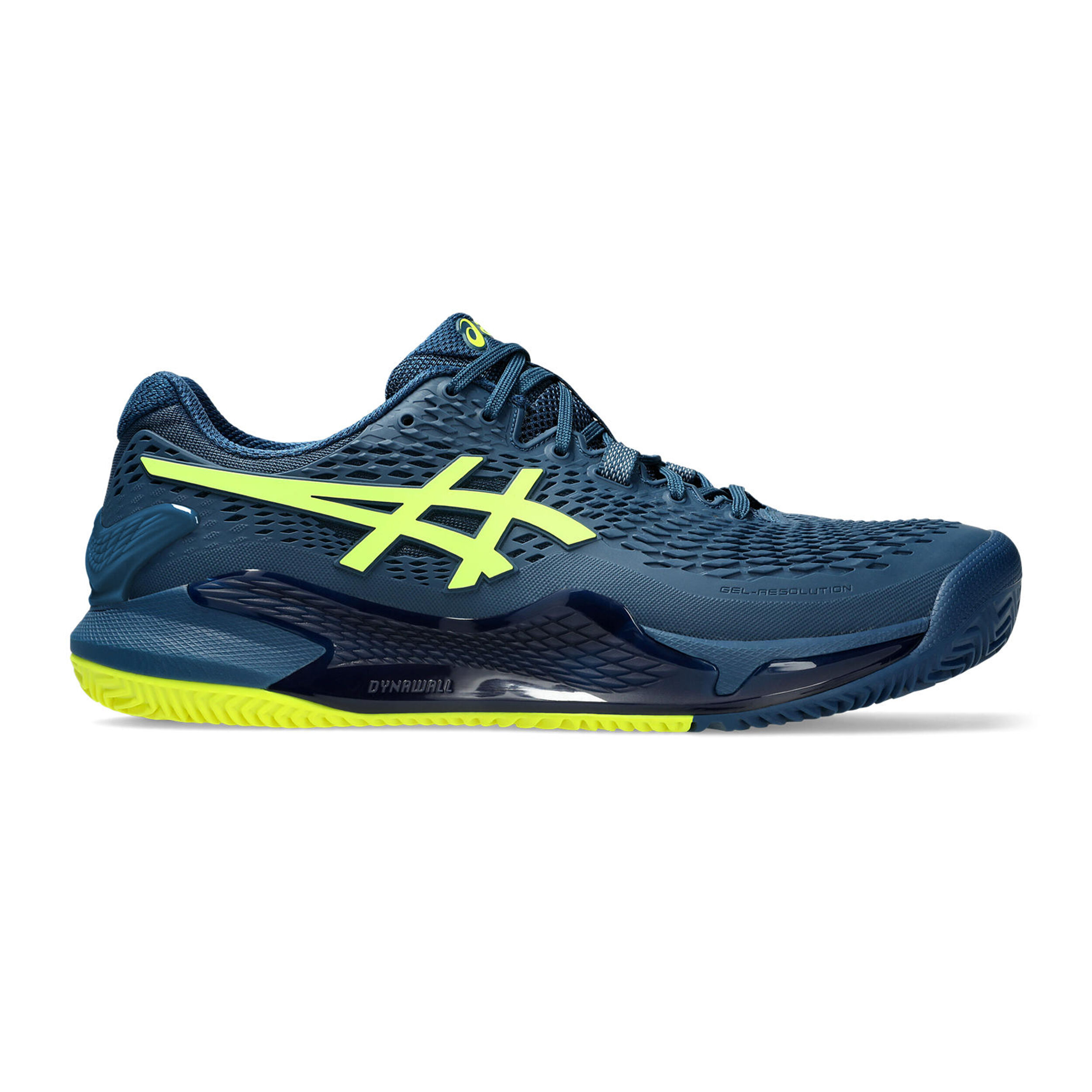 Gel-Resolution 9 Clay Sandplatzschuh Herren - Blau, Gelb