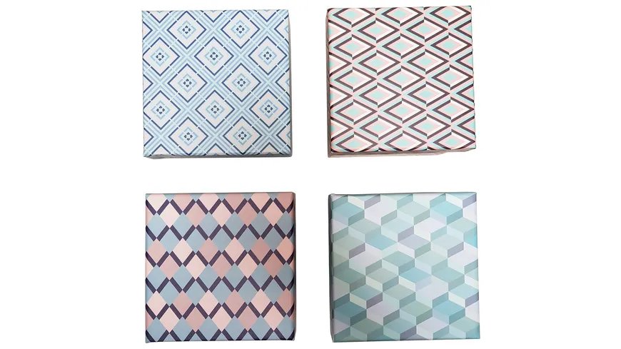 Kartonage Bunte Fliesen 12x12x10cm