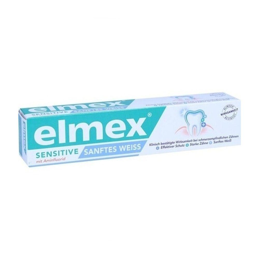 CP GABA GmbH Zahnpasta ELMEX SENSITIVE sanftes Weiß Zahnpasta, 75 ml