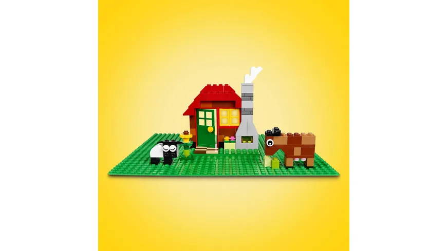 LEGO Classic 11023 Grüne Bauplatte, Grundplatte für LEGO Sets, 32x32