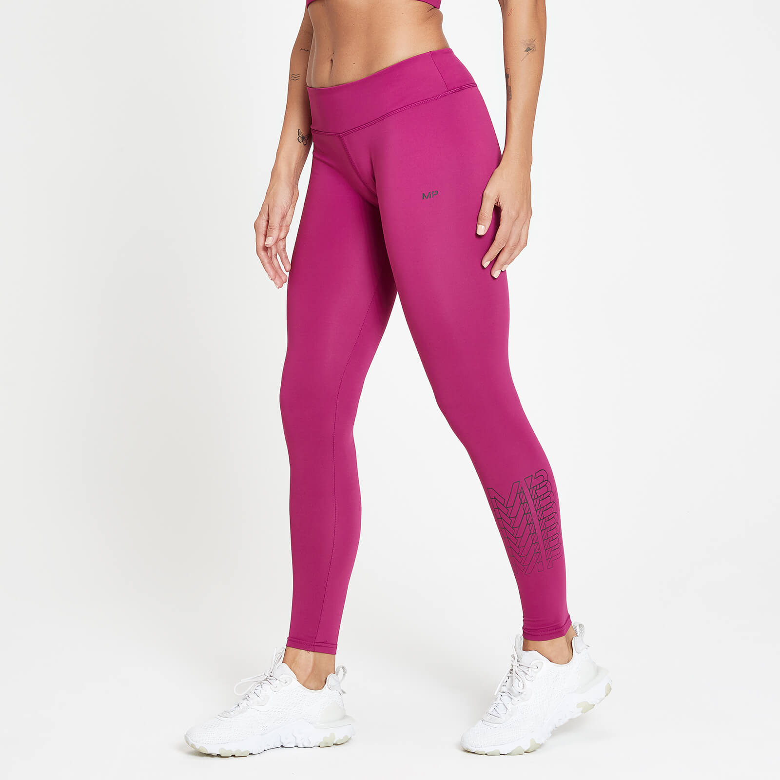 Legging d’entraînement à imprimé répétitif MP pour femmes – Rose foncé