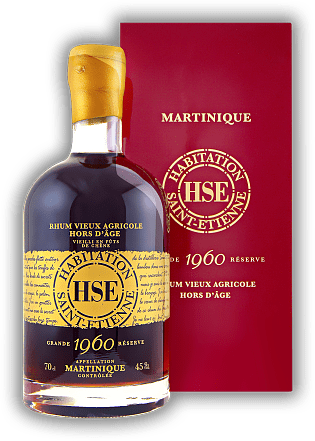 HSE Saint - Etienne Rhum Vieux Hors d'Age Grande Reserve 1960 HSE Saint - Etienne Rhum Vieux Hors d'Age Grande Reserve 1960 Das Highlight von HSE - ein einmaliger Jahrgang. Jahrgang 1960 - 0,7	 Liter - Vol 45%