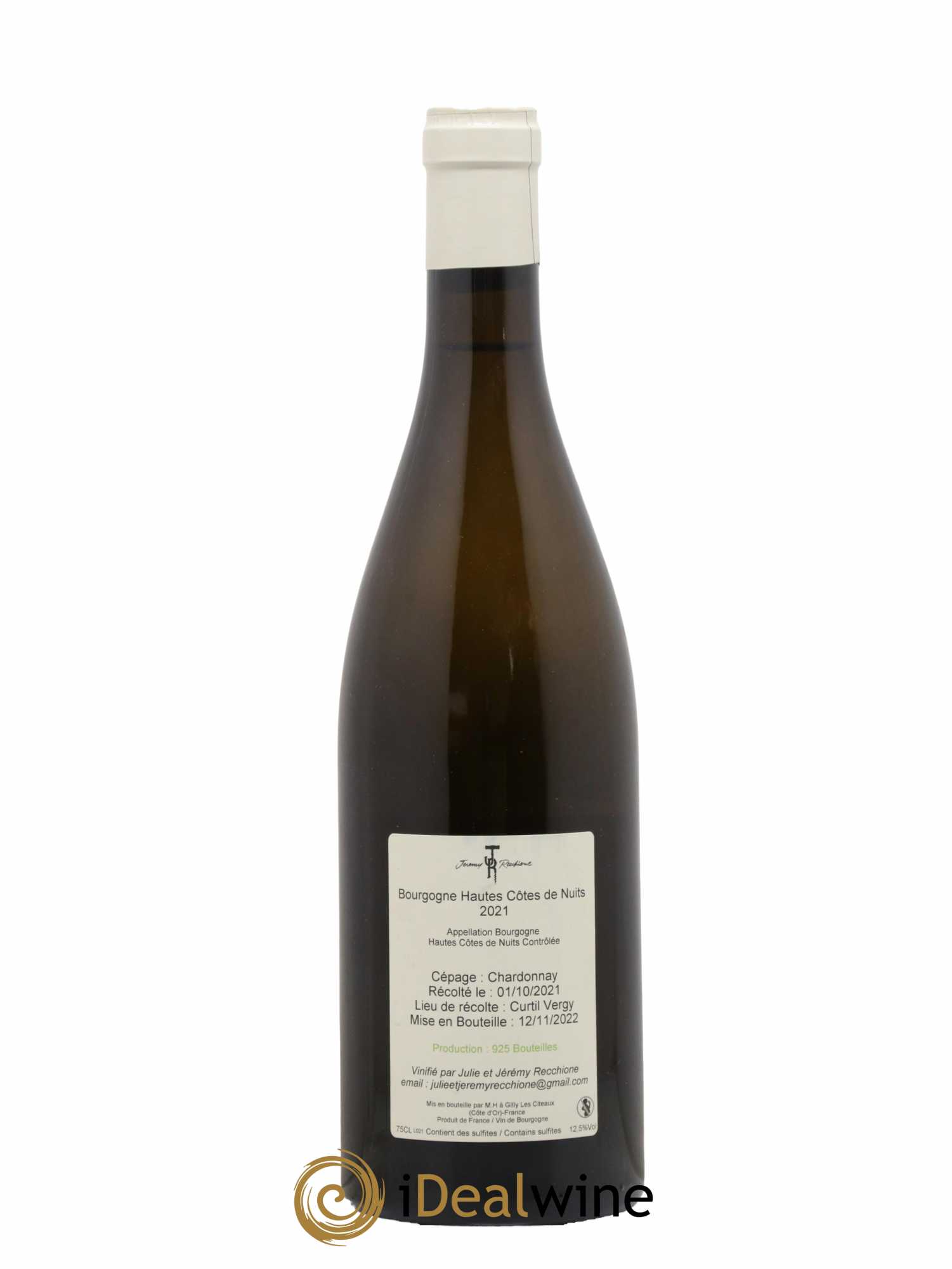 Hautes-Côtes de Nuits Jeremy Recchione 2021 - Lot de 1 Bouteille