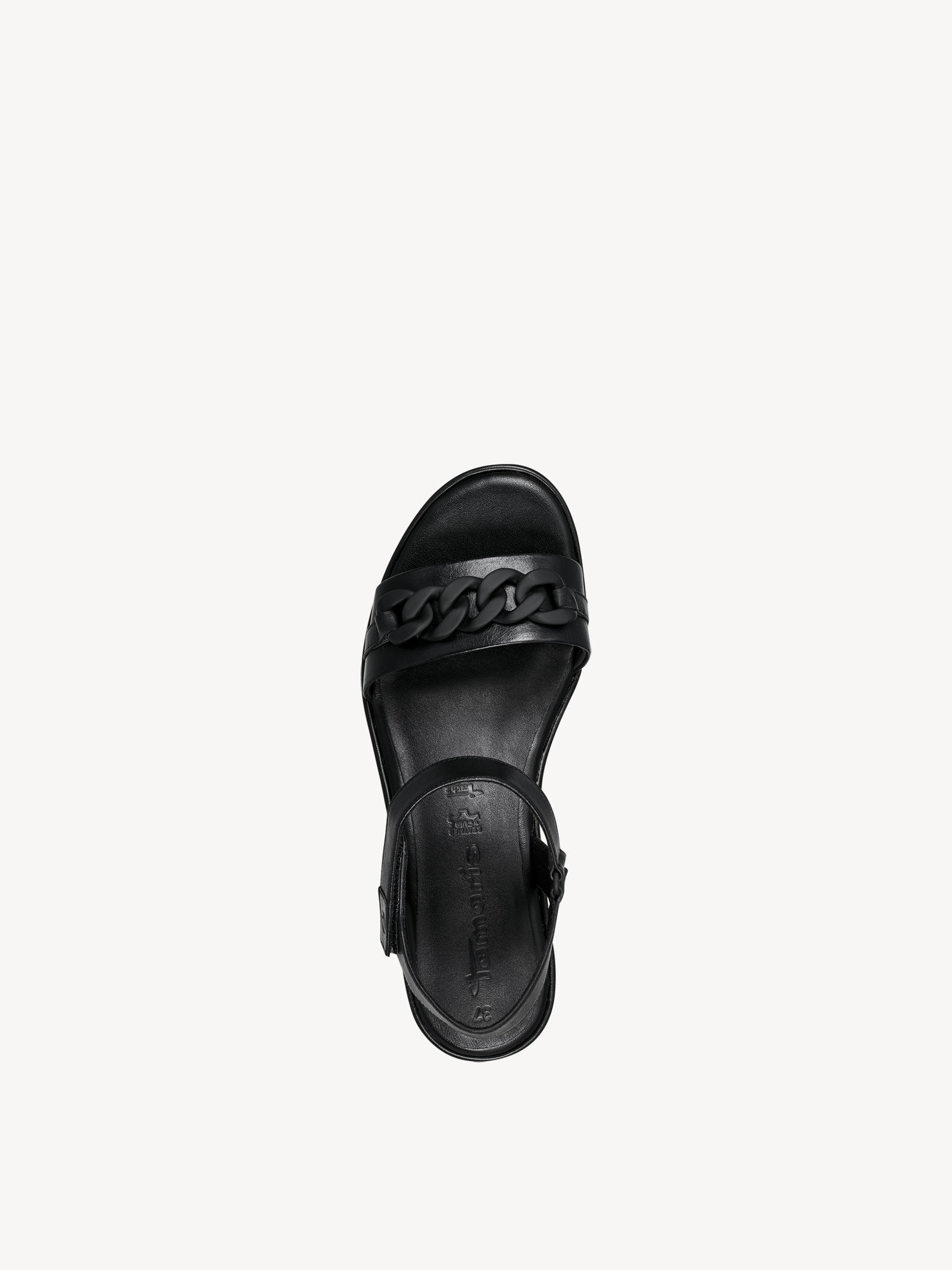 Sandale en cuir - noir