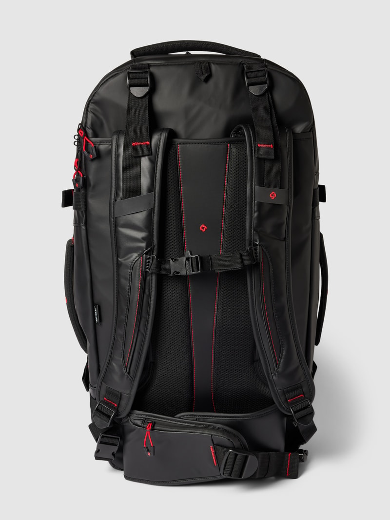 Rucksack mit Label-Detail Modell 'ECODIVER' in schwarz