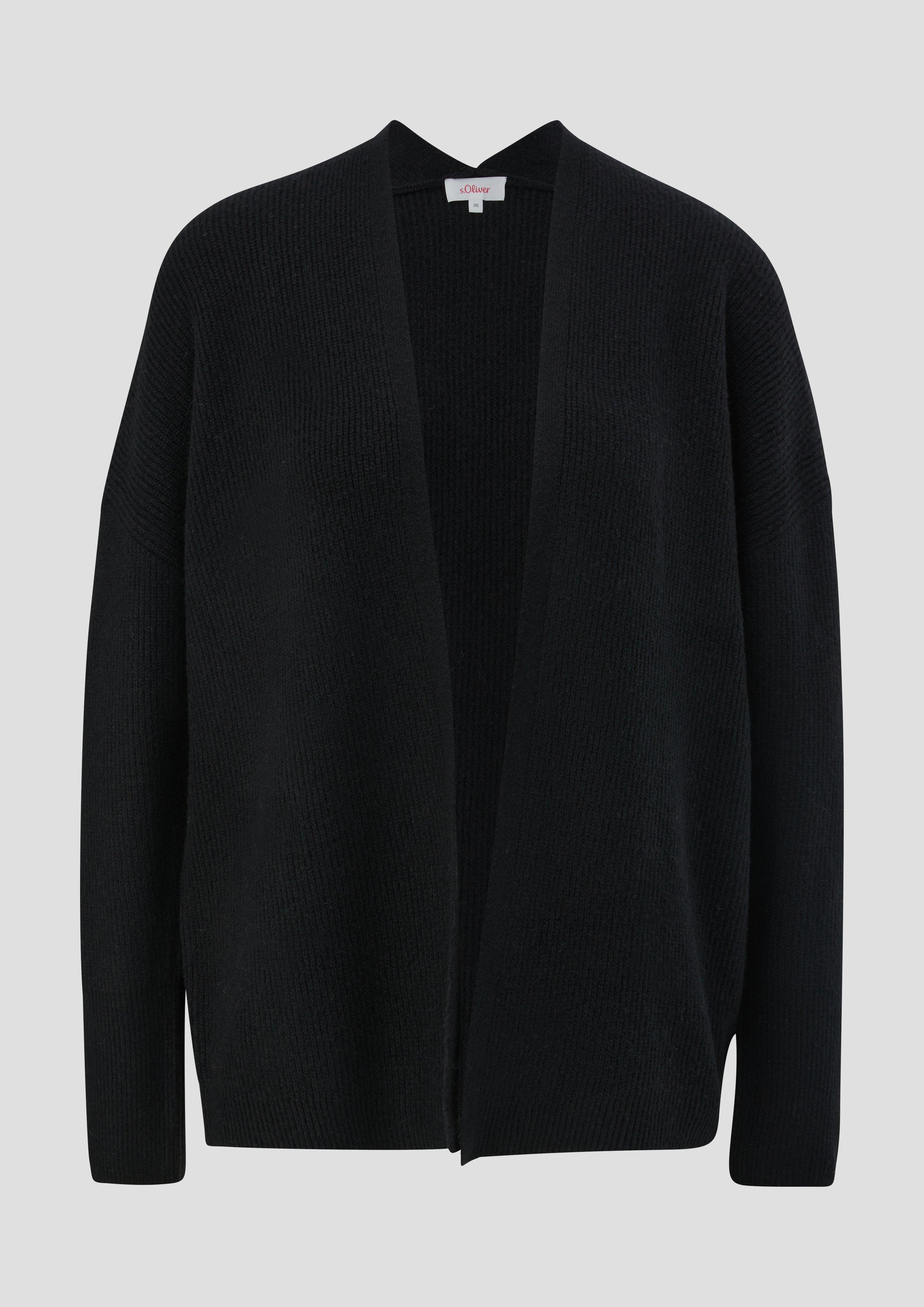 Verschlussloser Cardigan aus weichem Wollmix  2139099-9999