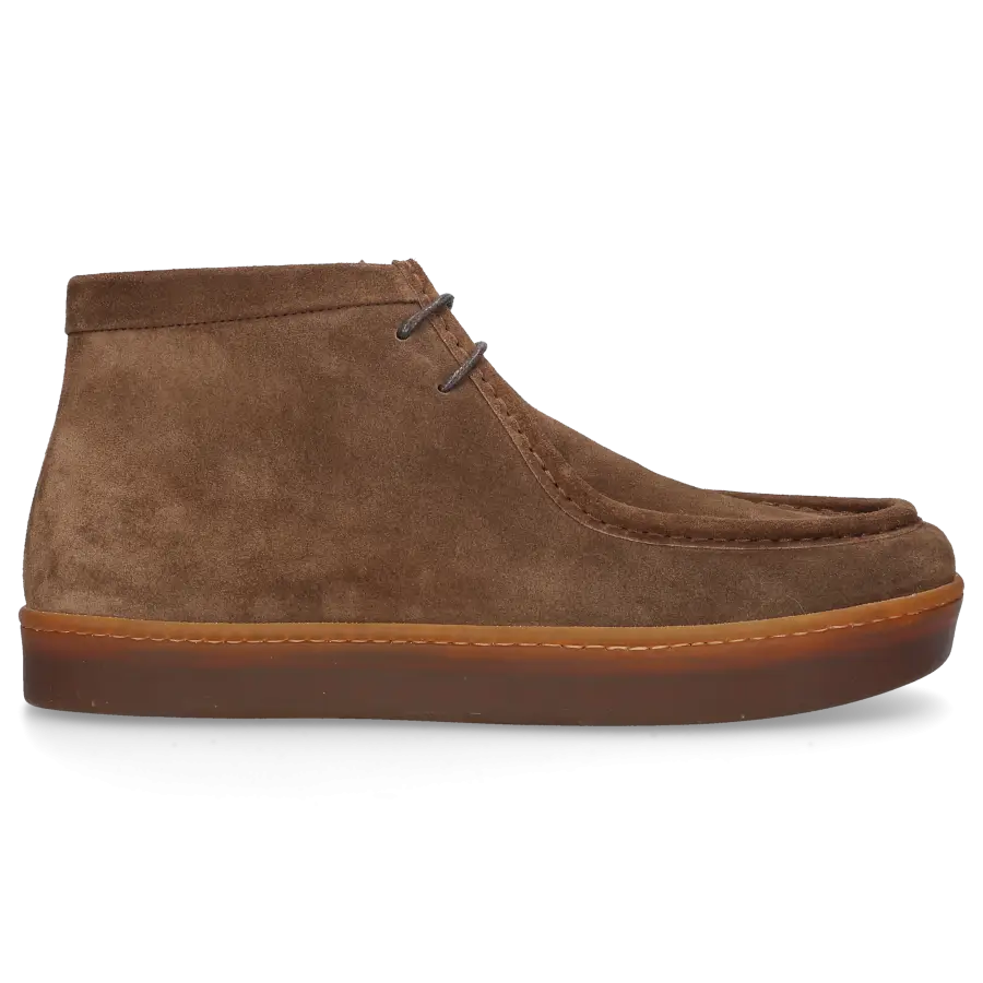 Henderson - Schnürboots MIGUEL Kalbsveloursleder - braun