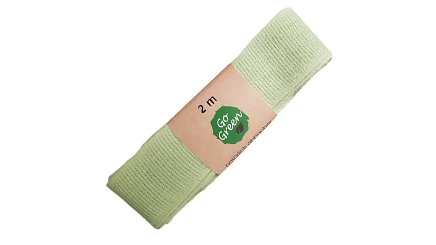 TRUBA GoGreen Baumwollband lindgrün 2 m