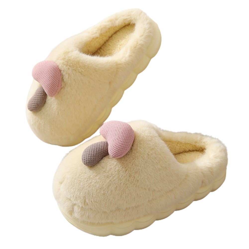 CAMILA Winter-Pilzhausschuhe für den Haushalt, Unisex,weich Badeschuh (set, 1-tlg., Atmungsaktiv, weich und warm) Halten Sie die Füße warm