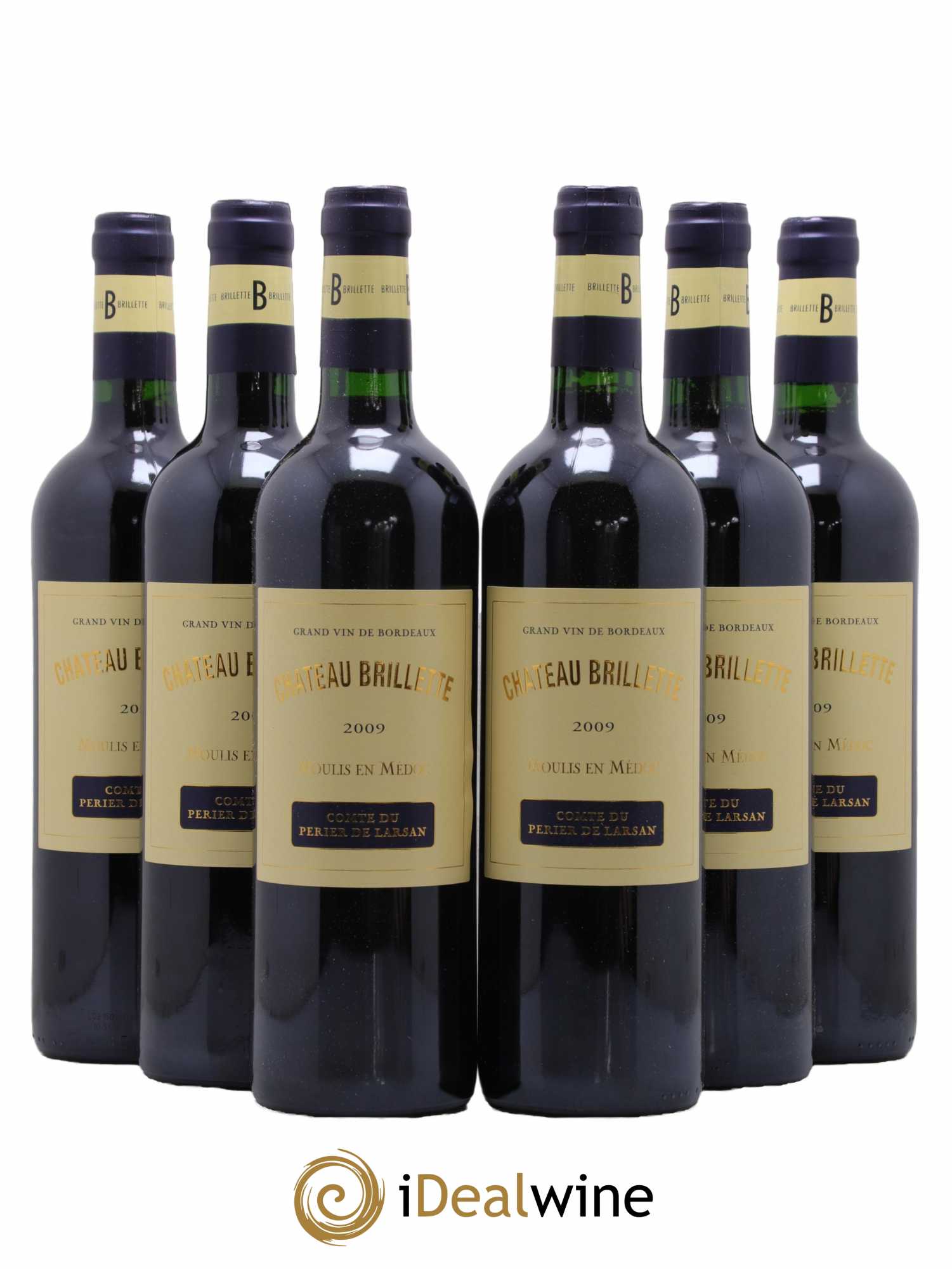 Château Brillette Cru Bourgeois  2009 - Lot de 6 Bouteilles
