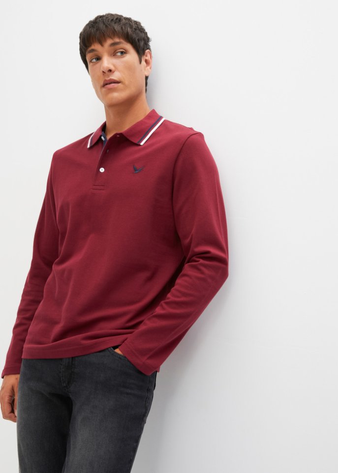 Poloshirt, Langarm (2er Pack)