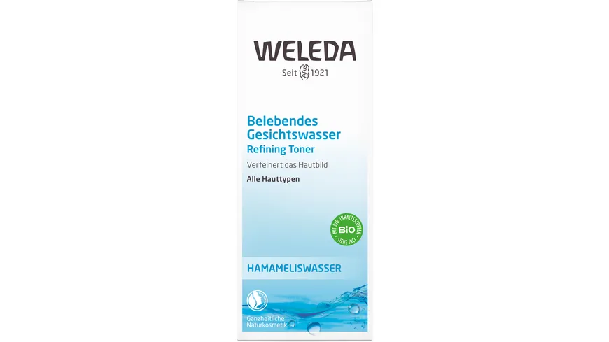 WELEDA HAMAMELISWASSER Belebendes Gesichtswasser 100 ml