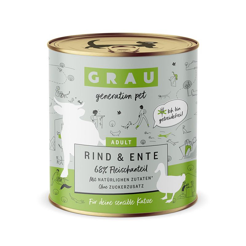 Sparpaket GRAU Adult Getreidefrei 12 x 800 g