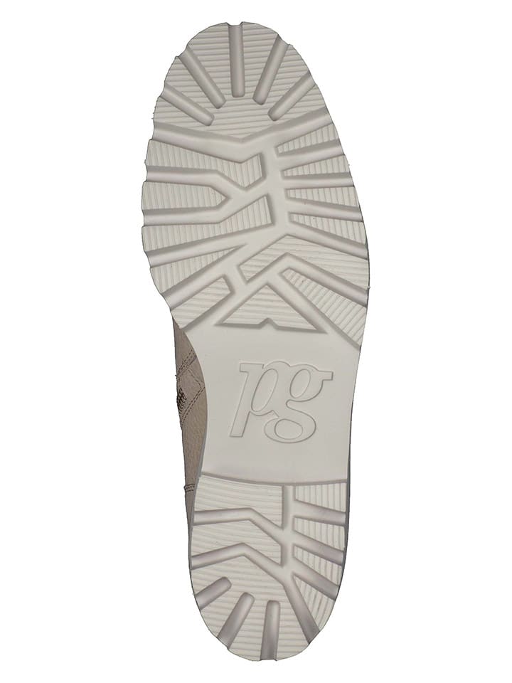 Paul Green Leder-Stiefeletten in Beige günstig kaufen