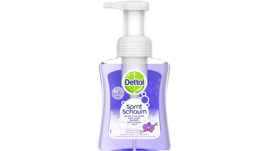Dettol Samt-Schaum Seife Vanille & Orchidee 250 ml