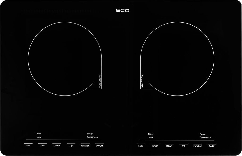 ECG Doppel-Induktionskochplatte IV 2920 SLIM, SLIM design, Extra großes LED-Display