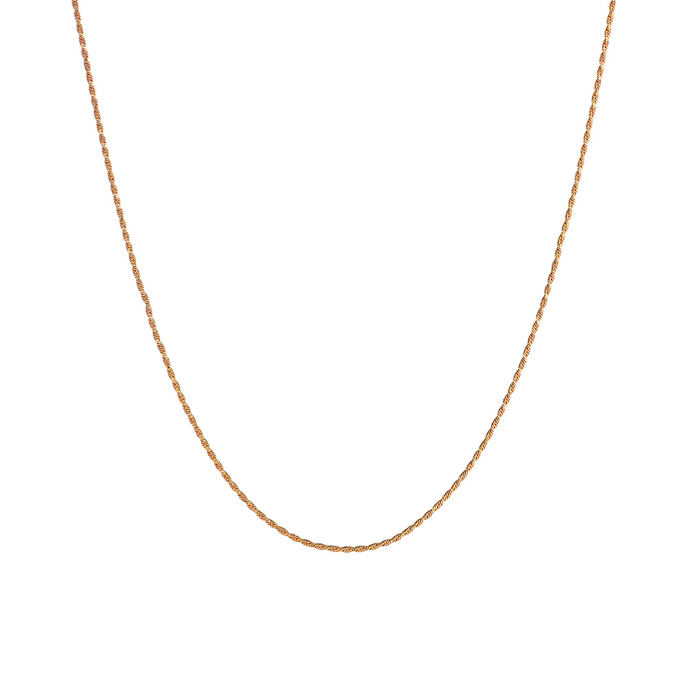 Elli Elli Collier Basic Kordelkette Gedreht Twist Fein 925 Silber Bijoux