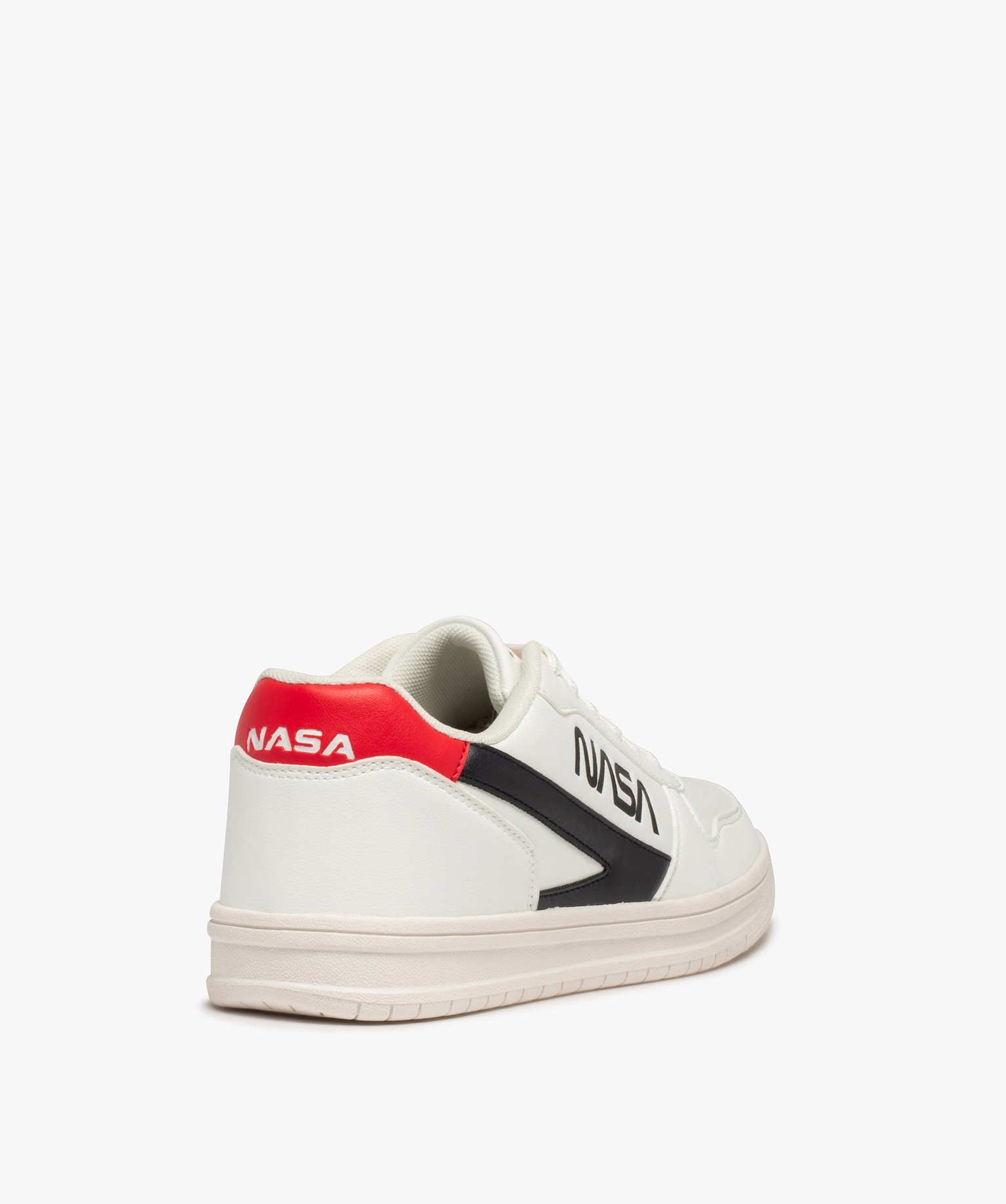 Baskets homme bicolores à lacets – Nasa blanc | GEMO