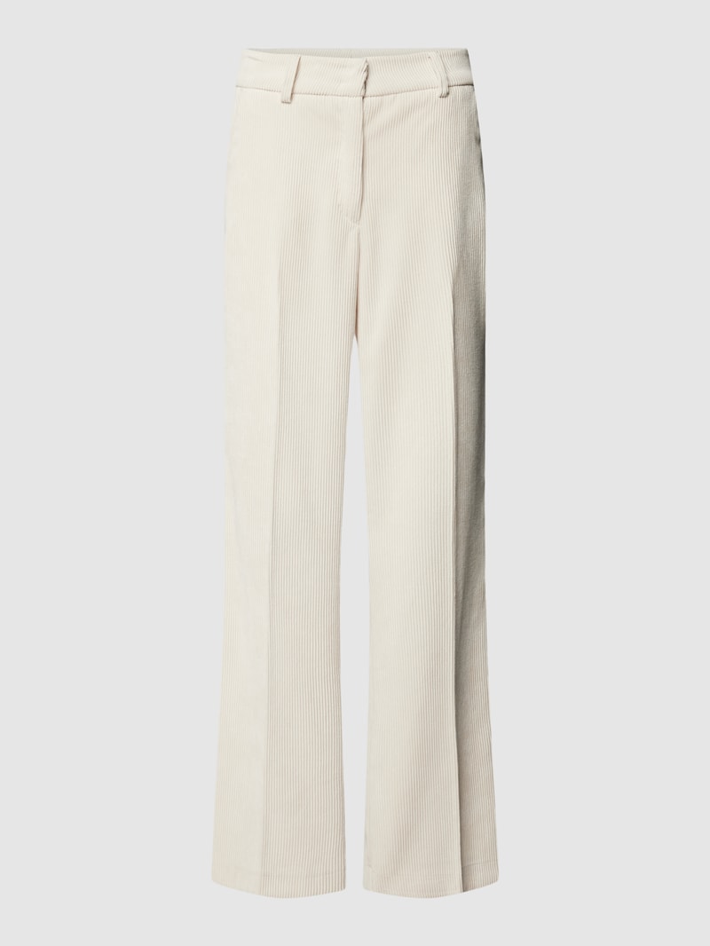 Cordhose mit Gesäßtaschen Modell 'AMELIE' in offwhite