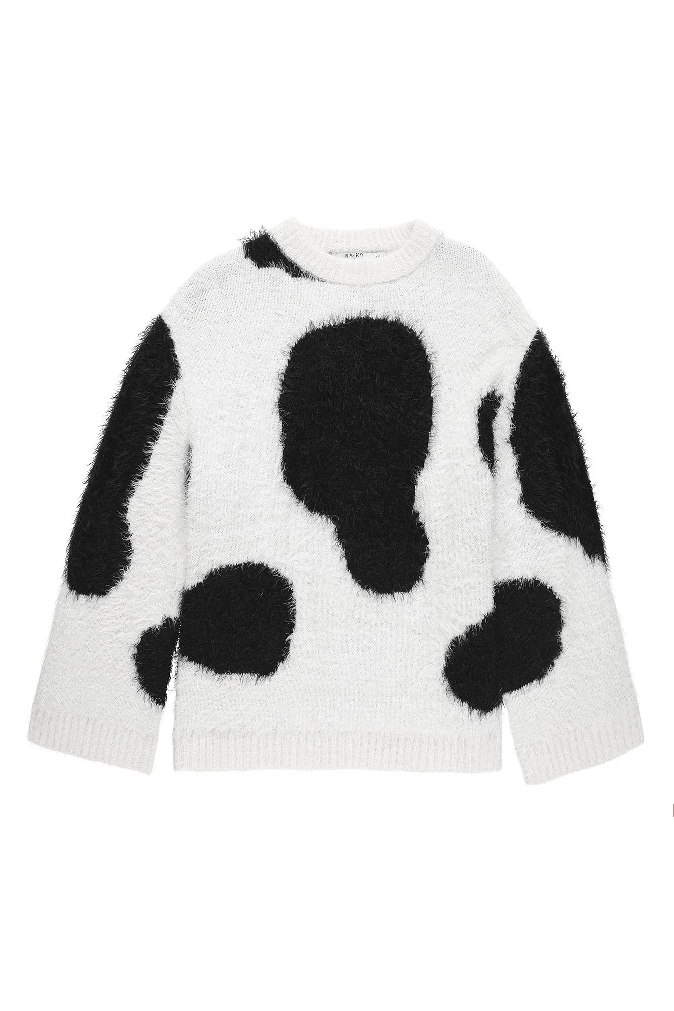 Oversize-Strickpullover mit Rundhalsausschnitt