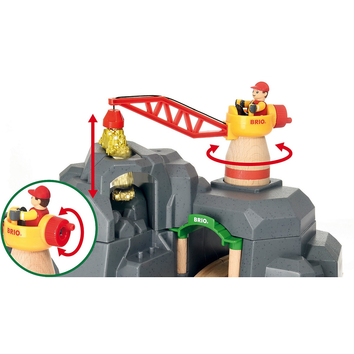 Große Goldmine mit Sound-Tunnel