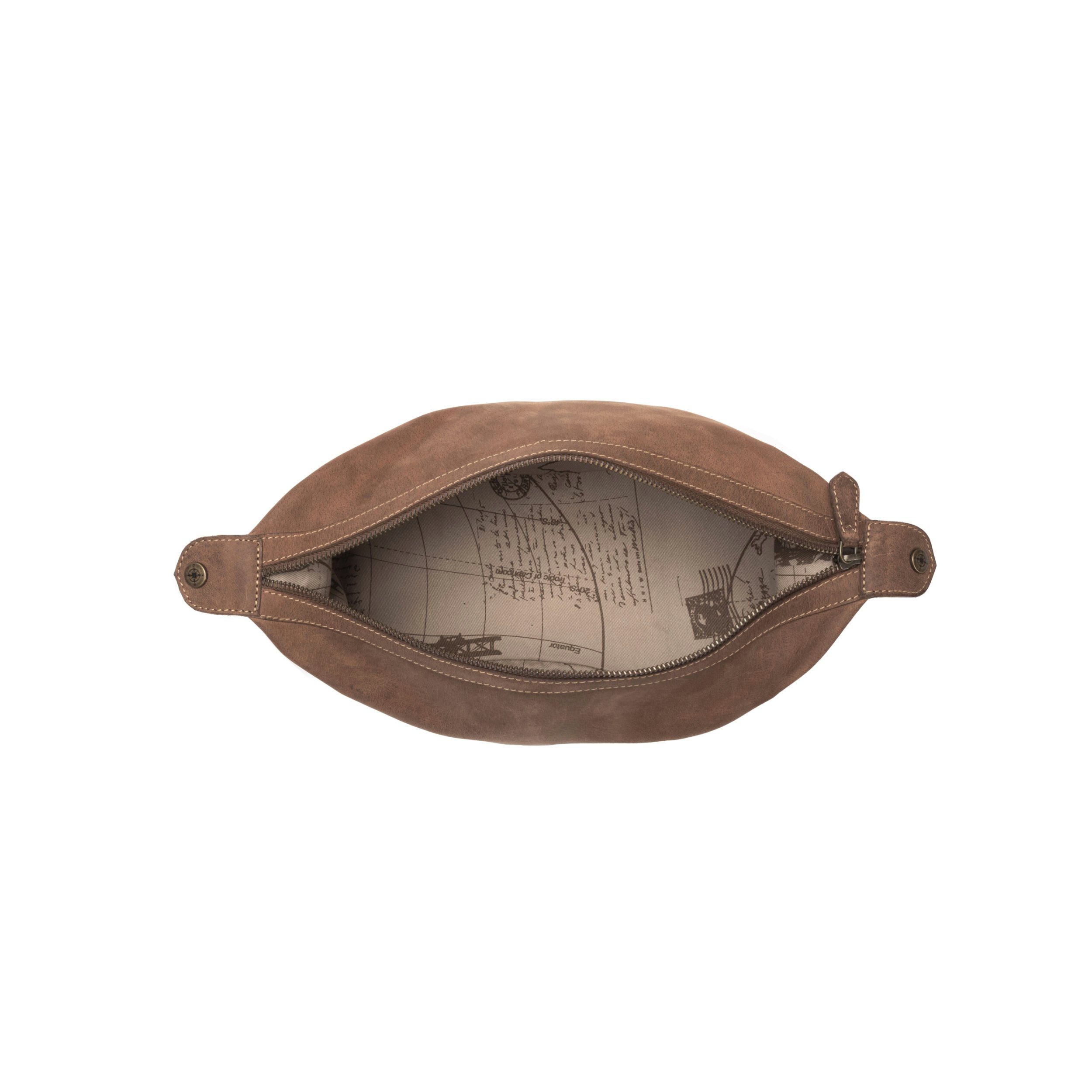 DRAKENSBERG Reisetasche Weekender David & Kulturbeutel Ben Havanna-Braun, handgemacht aus hochwertigen Büffelleder, für Damen und Herren